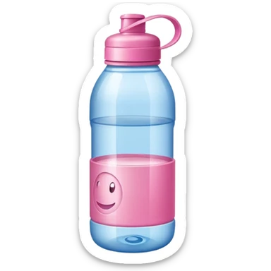 Water bottle pink sticker