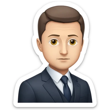 Volodymyr Zelensky, President of Ukraine sticker