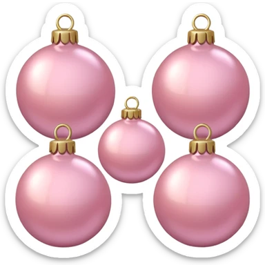 the color is baby pink its still christmas themed and aesthetic sticker