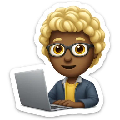 laptop with university student sticker