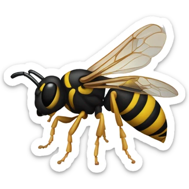 Wasp intoxicated sticker