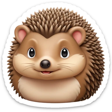 hedgehog groom sticker