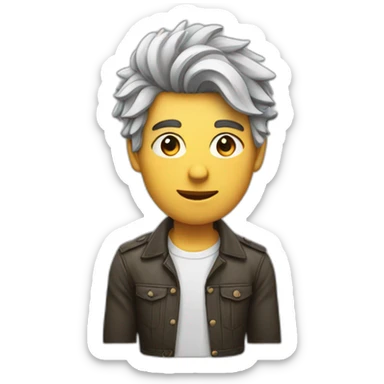 Viel homme cheveux courts sticker