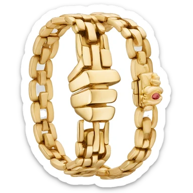 cartier gold bracelet sticker