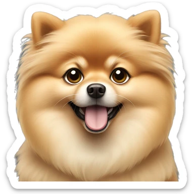 Beige Pomeranian sticker