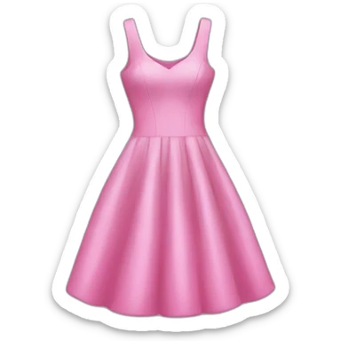 Pink dress sticker