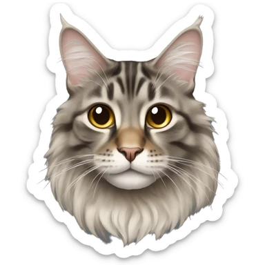 Maincoon cat sticker