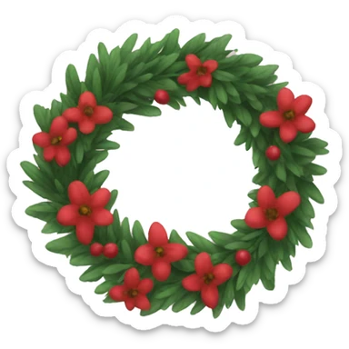 Wreath sticker