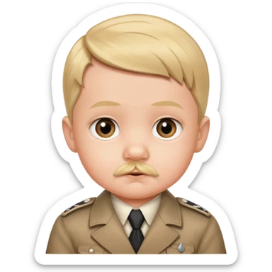 Baby face Hitler sticker