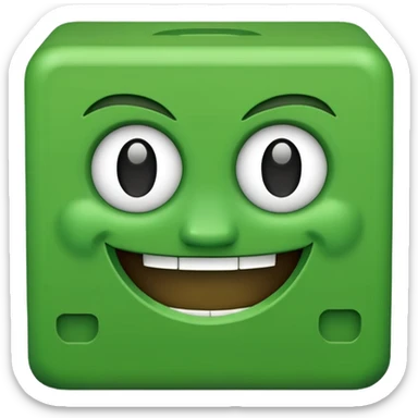 Creeper face sticker