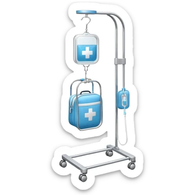 IV bag stand sticker