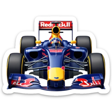a 2010 Red Bull Formula 1 car sticker