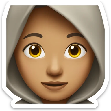 Clean girl with a hoodie sticker