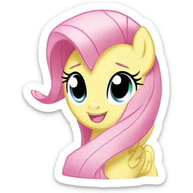 My little pony fluttershy sticker