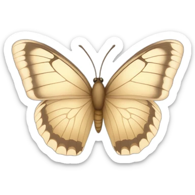 beige-butterfly sticker