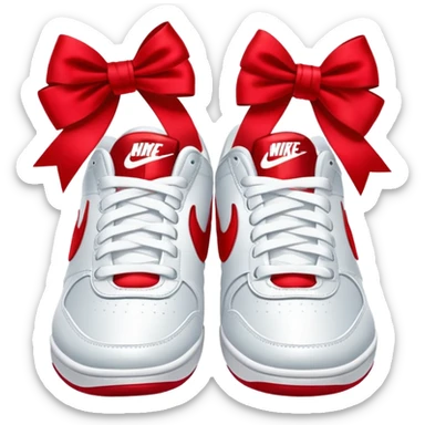 Nike shoes with bows sticker