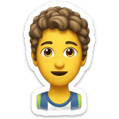 Tenista cinta en la cabeza sticker