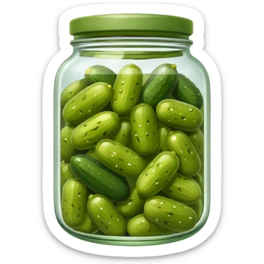 Jar of pickles sticker