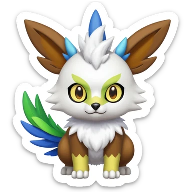 Gatomon-Pteromon-Electrike-Skiddo-fusion sticker