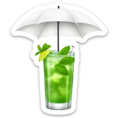 Mojito with umbrella ontop sticker