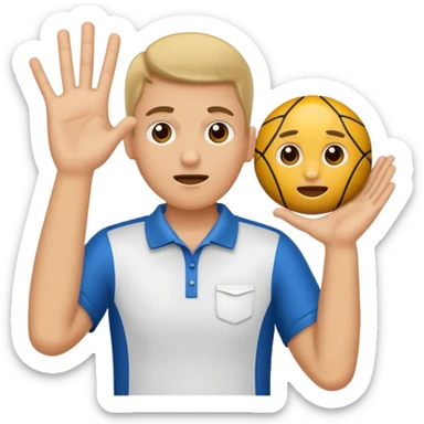 sports coach signals for time out sticker