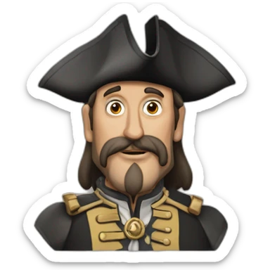 lord cutler becket from pirate of the carribean sticker