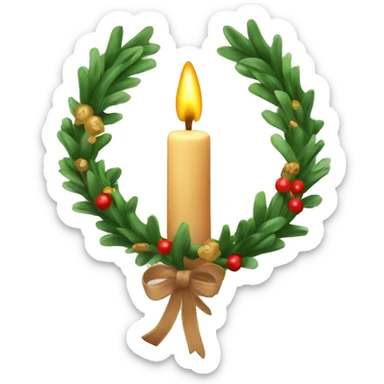 First advent wreath  sticker