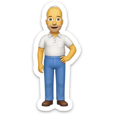 Homer simpson sticker