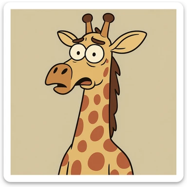 Giraffe sticker