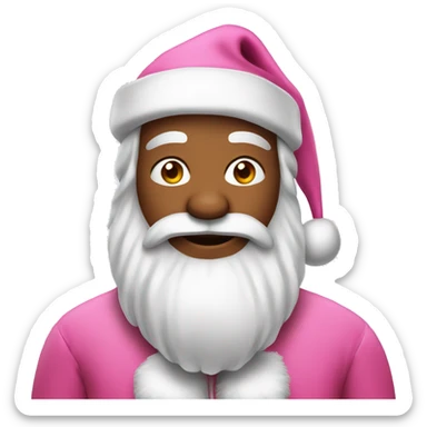 Pink Santa Claus  sticker