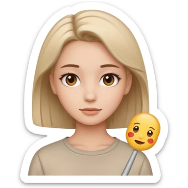 İt should give clean girl vibe it should be an emoji not a peope sticker