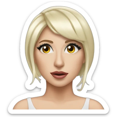 Lady Gaga in her clip Bien This Way sticker