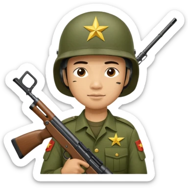 Vietnamese soldier sticker