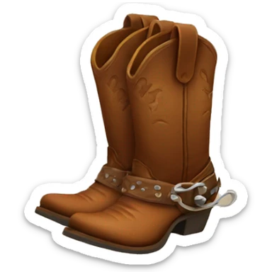 Cowboy boots sticker