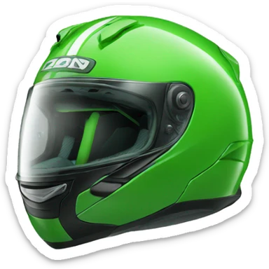 green motorbike sticker
