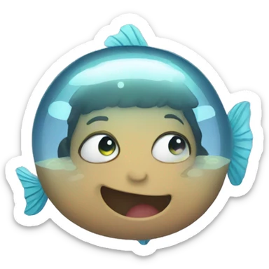 cute underwater sticker