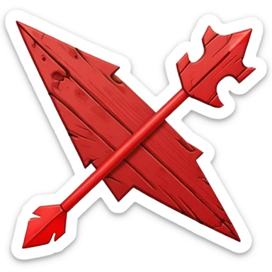 bleeding arrow sticker