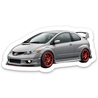 2004 grey Honda civic type r no body kit sticker