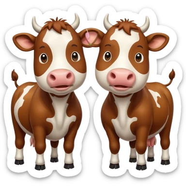Vacas enamoradas  sticker