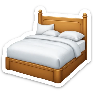 bed confortable sticker