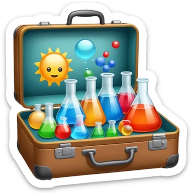 science suitcase and possibilities sticker