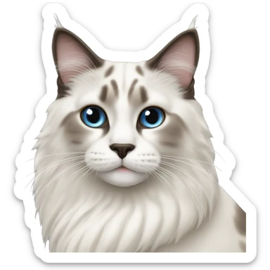 ragdoll cat seal lynx bicolor sticker