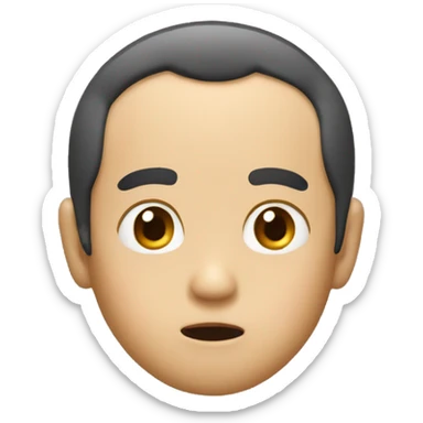 Japan man have a surprised  sticker