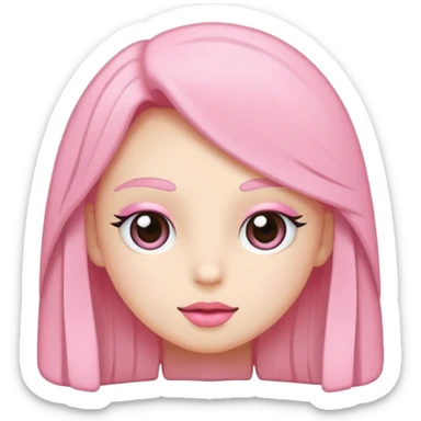 Soft pembe tarzında pembe pastel renginde ifadeler sticker