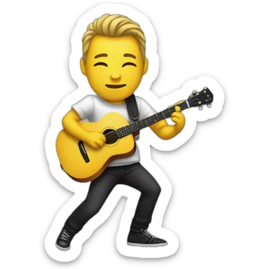 Guitarist sticker