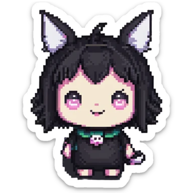 pink Kuromi sticker