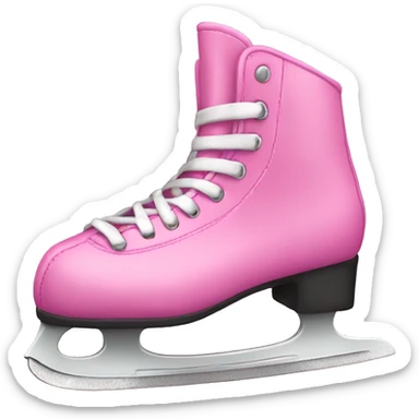 Ice skates pink sticker
