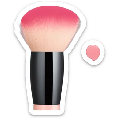 makeup brush & blush sticker