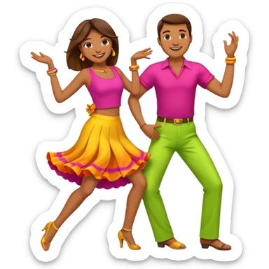 salsa dance sticker