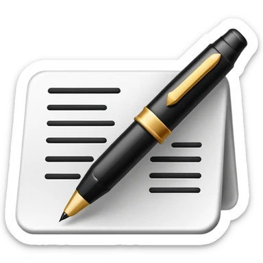 Crée un emoji de signature manuscrite . sticker